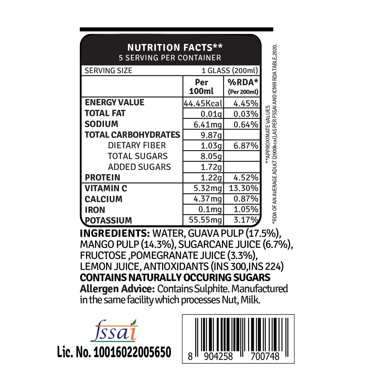 Mixed Fruit - 1L
