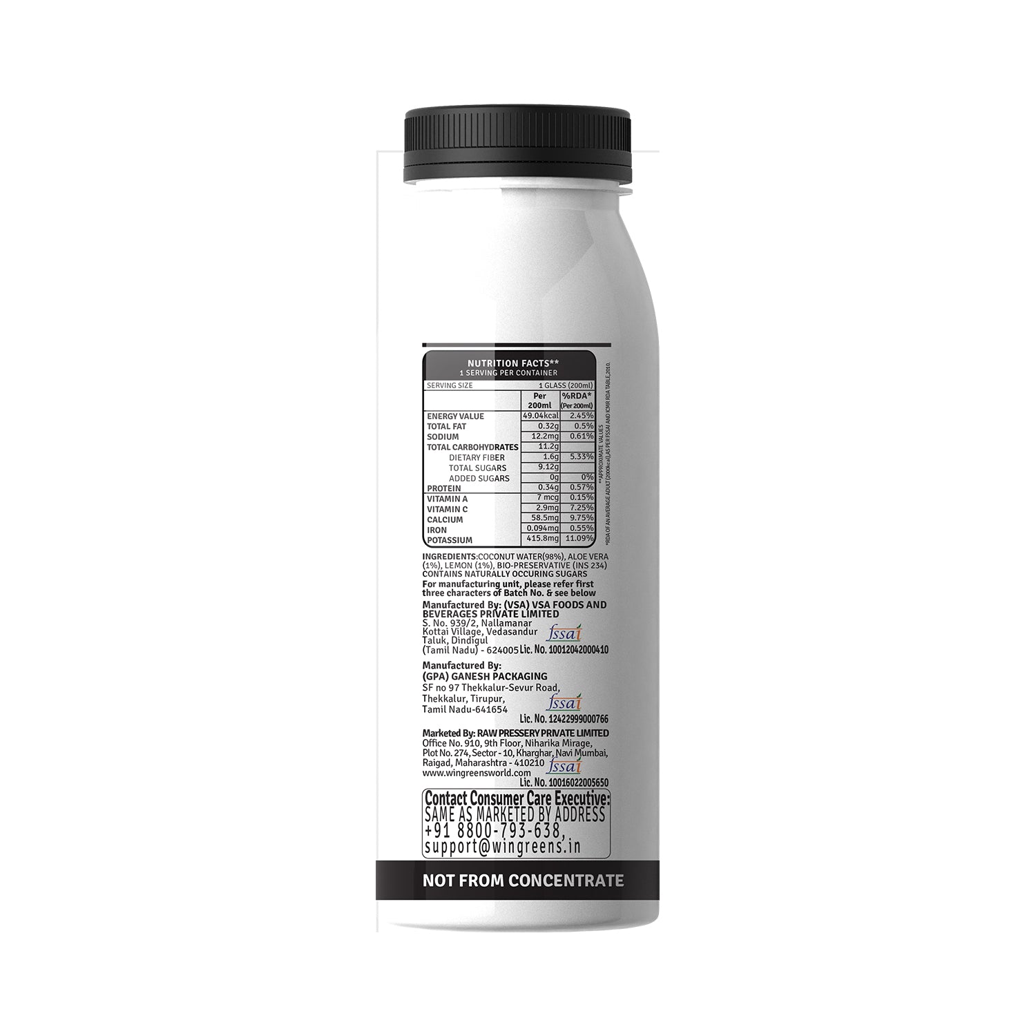 Coconut Water Aloe Lemon - 200ML
