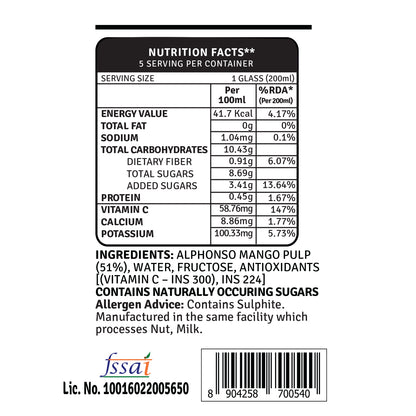 Alphonso Mango 1L