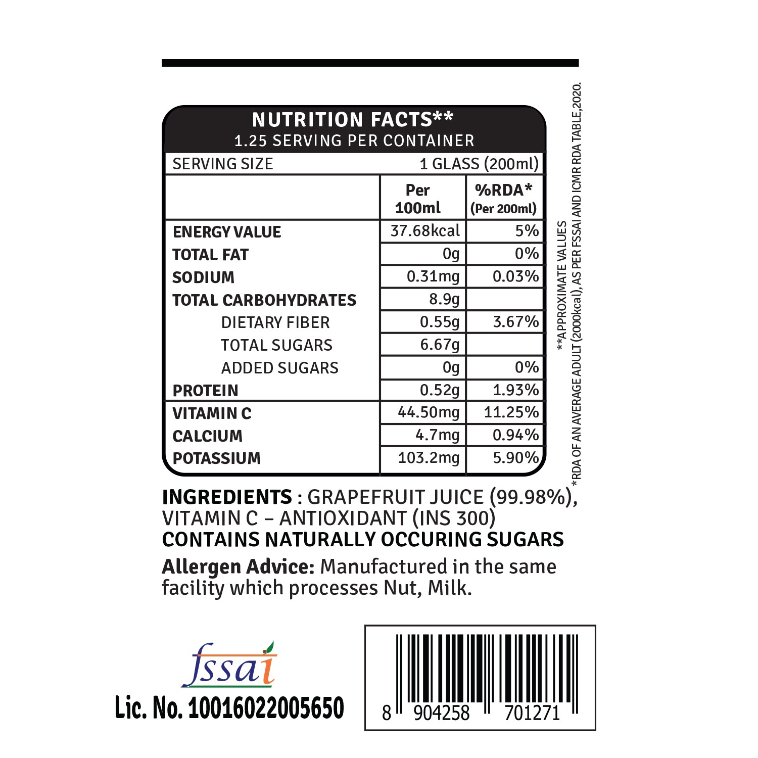 Grapefruit - 250ML